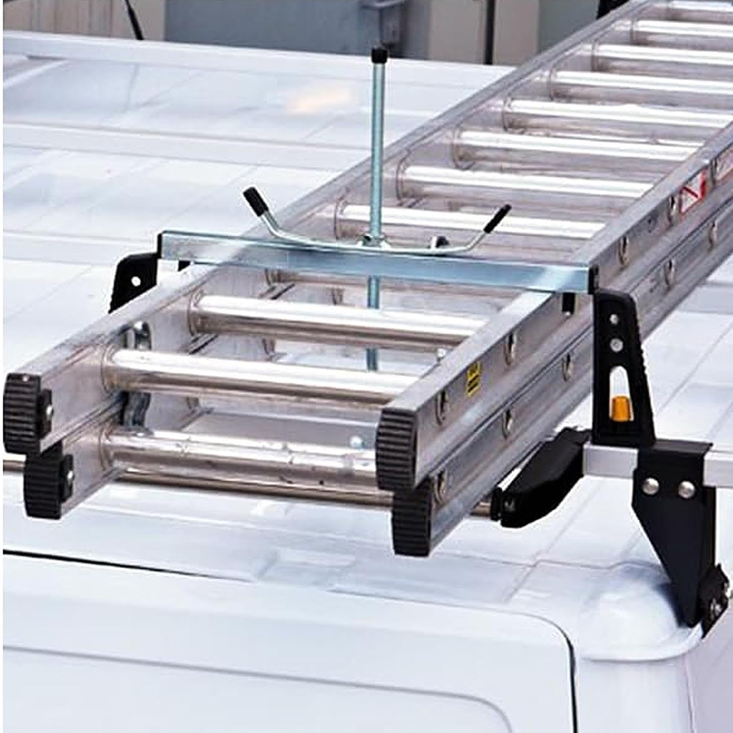 2 Pcs Ladder Clamps,43 * 39.5 * 22cm Heavy Duty Ladder Roof Rack Clamp Clamps Lock,2 Pack Locks Lockable Safe Ladders Universal Roof Rack Clamp Locks with 2 Free Padlocks Included for Roof Rack - Image 4