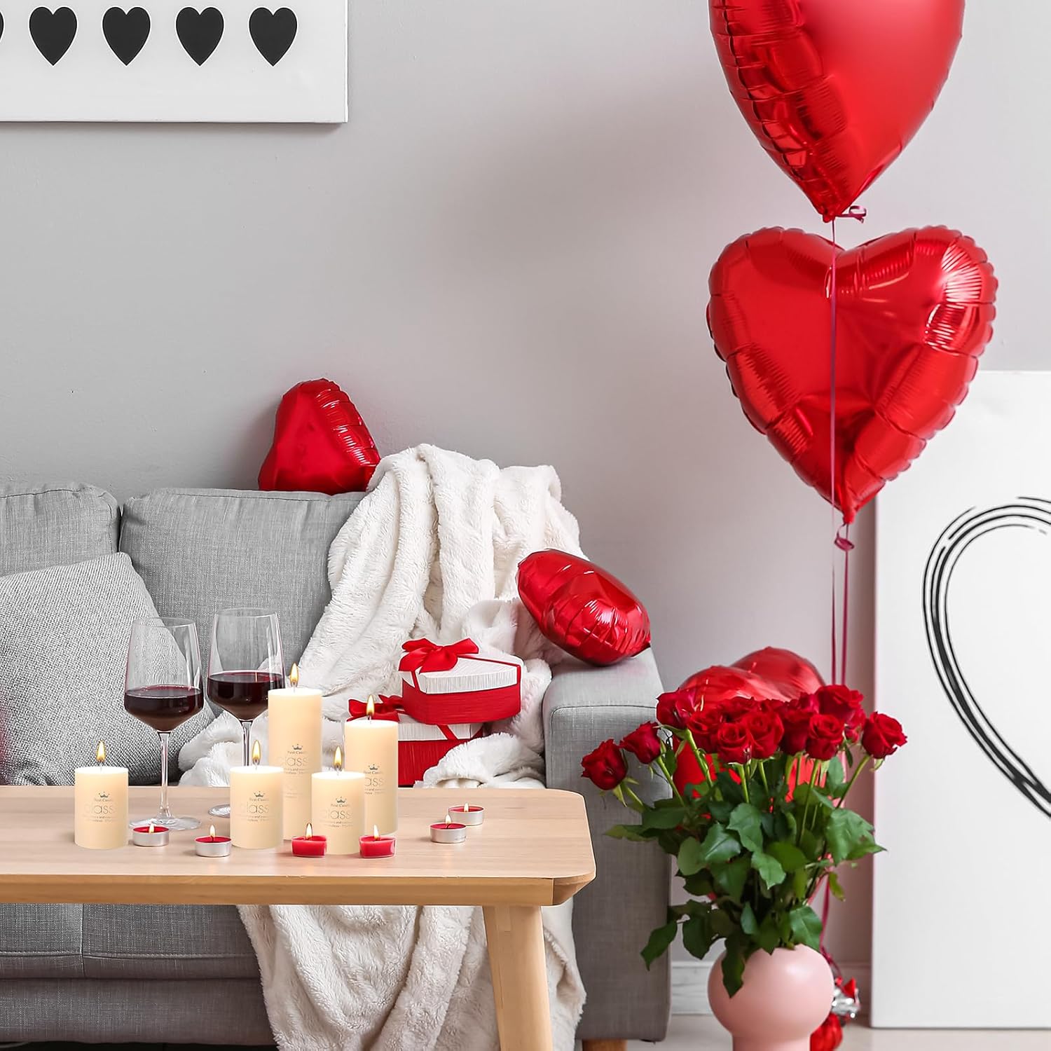 Sumind Set of 12 Poured Pillar Candles 3"x 4", 6", 8" Dripless Unscented Long Clean Burning Rustic Country Style for Wedding, Valentines, Home Decor, Relaxation, All Occasions(Ivory) - Image 4