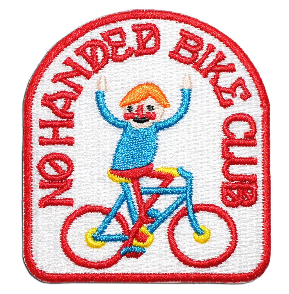 Amazon.co.jp: アイロンワッペン No Handed Bike Club/ノーハンド