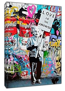 アートポスター アンディ・ウォーホル エキシビジョンポスター Amazon.co.jp: バンクシー Banksy アインシュタイン 高級