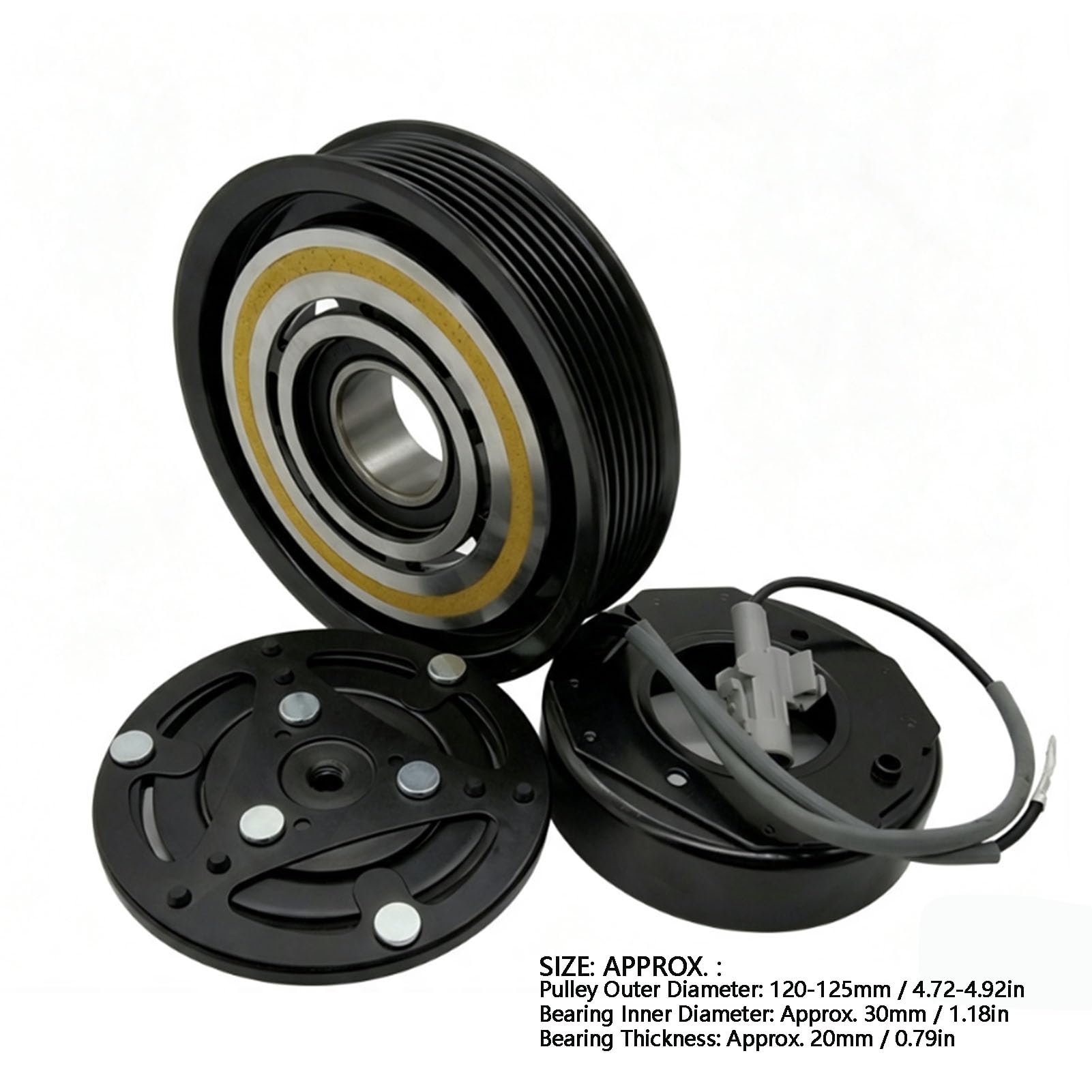 aqxreight AC-Kompressorkupplungsbaugruppe 12V 7PK für