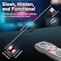 Vista 8 de TNP Cable extensor de control remoto infrarrojo infrarrojo (25 pies) - Receptor IR alimentado por USB y cable de extensión de emisor IR - Kit