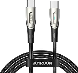 Joyroom SA27-CC5 Star-Light Series 100W Fast Charging Data Cable (Type-C to Type-C) 1.2m-Black|12 Months Warranty