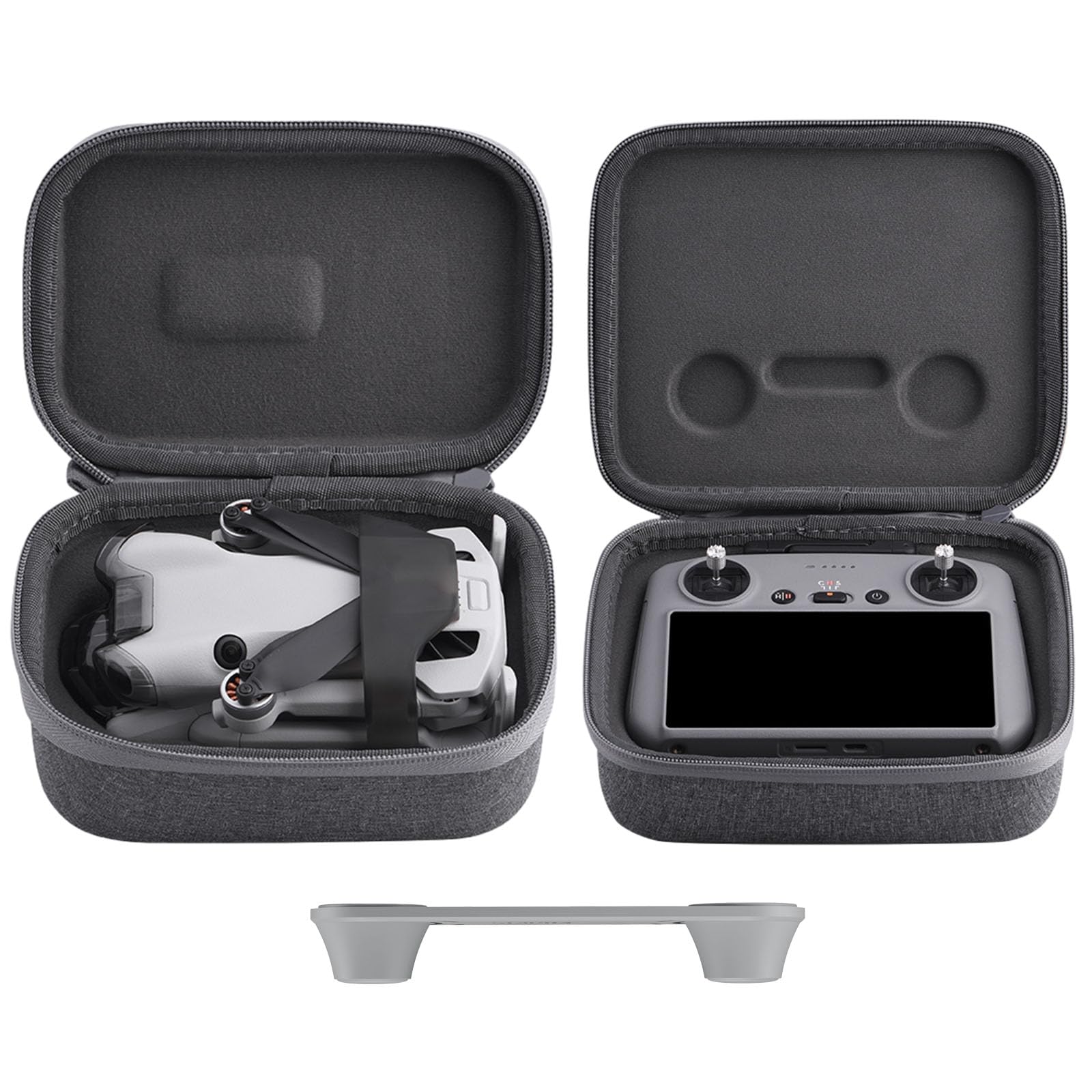 iEago RCMini 4 Pro Carrying Case + RC 2 Portable Storage Bag for DJI Mini 4 Pro with DJI RC 2 Joystick Protector Silicone Stick Rocker Cover, Waterproof Hard Case for Drone RC Controller Accessories