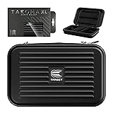 Target Darts Takoma XL Portefeuille pour fléchettes – Étui pour 6 fléchettes, Support de Protection en EVA avec Double Fermeture éclair – Accessoires Professionnels pour fléchettes Noir