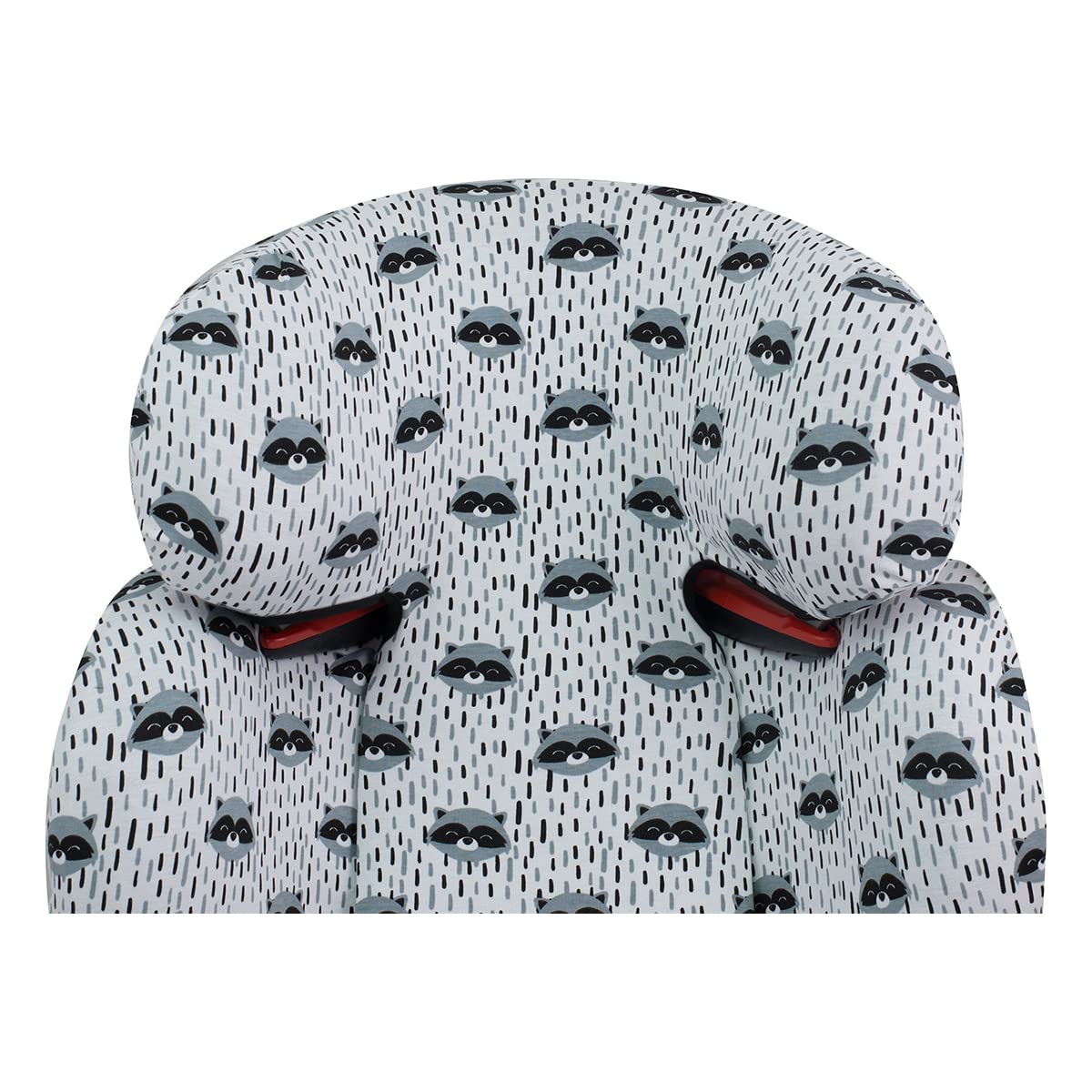 JYOKO KIDS Rivestimento per seggiolino auto in cotone compatibile con Bebe Confort, Maxi Cosi Rodi, Rodifix (Rodifix, Raccoon)