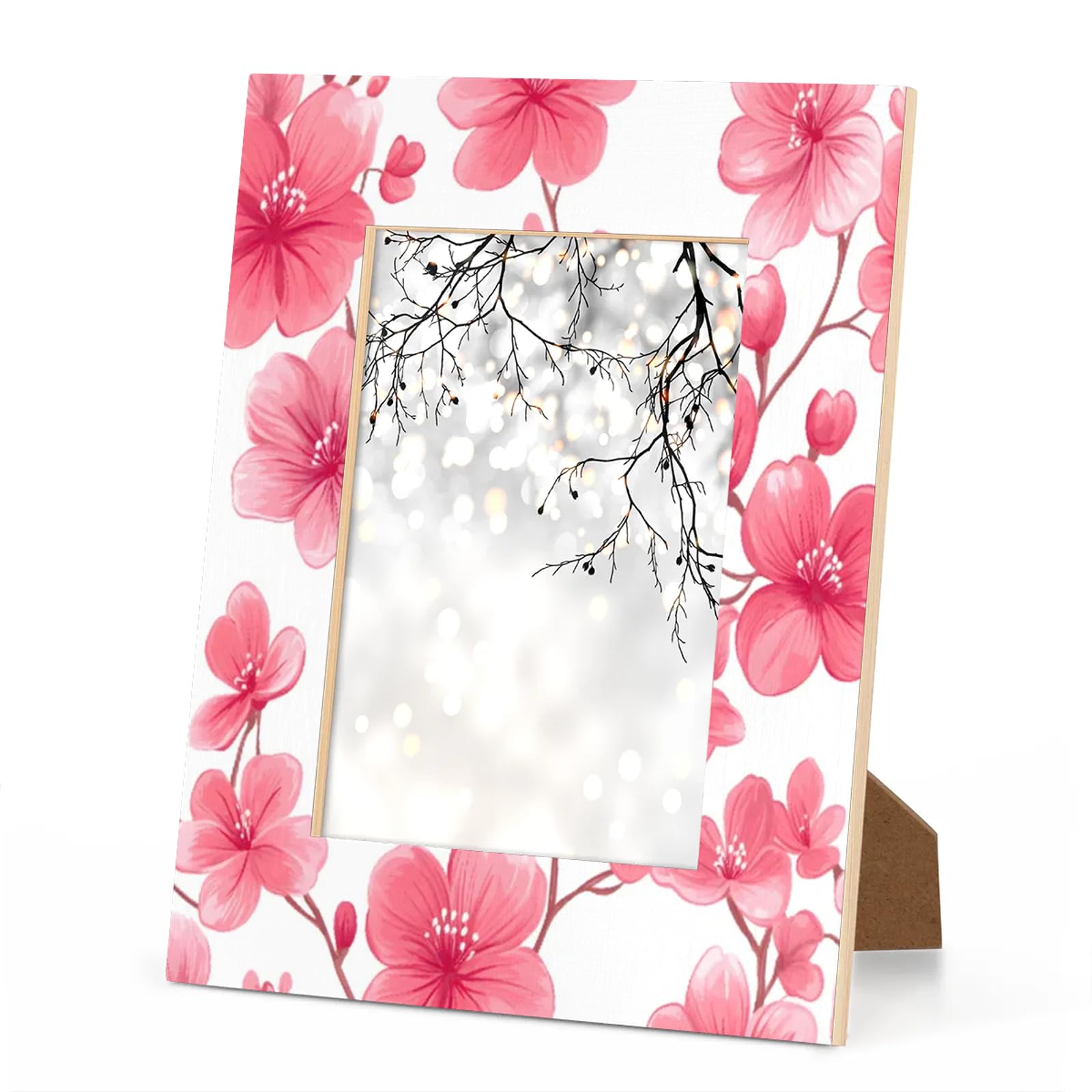 Amazon.com - Eabrults 5x7 Wooden Picture Frame Pink Peach Blossom