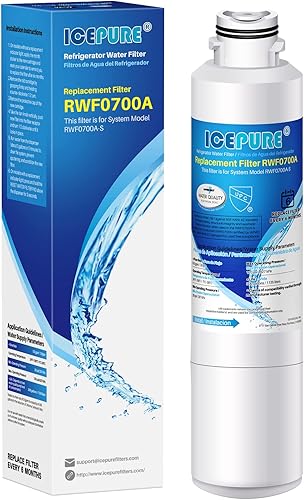ICEPURE DA29-00020B - Filtro de agua para refrigerador Samsung DA29-00020B, DA29-00020A, HAF-CIN, RF263BEAESR, RF28HFEDBSR, RF261BEAESR,