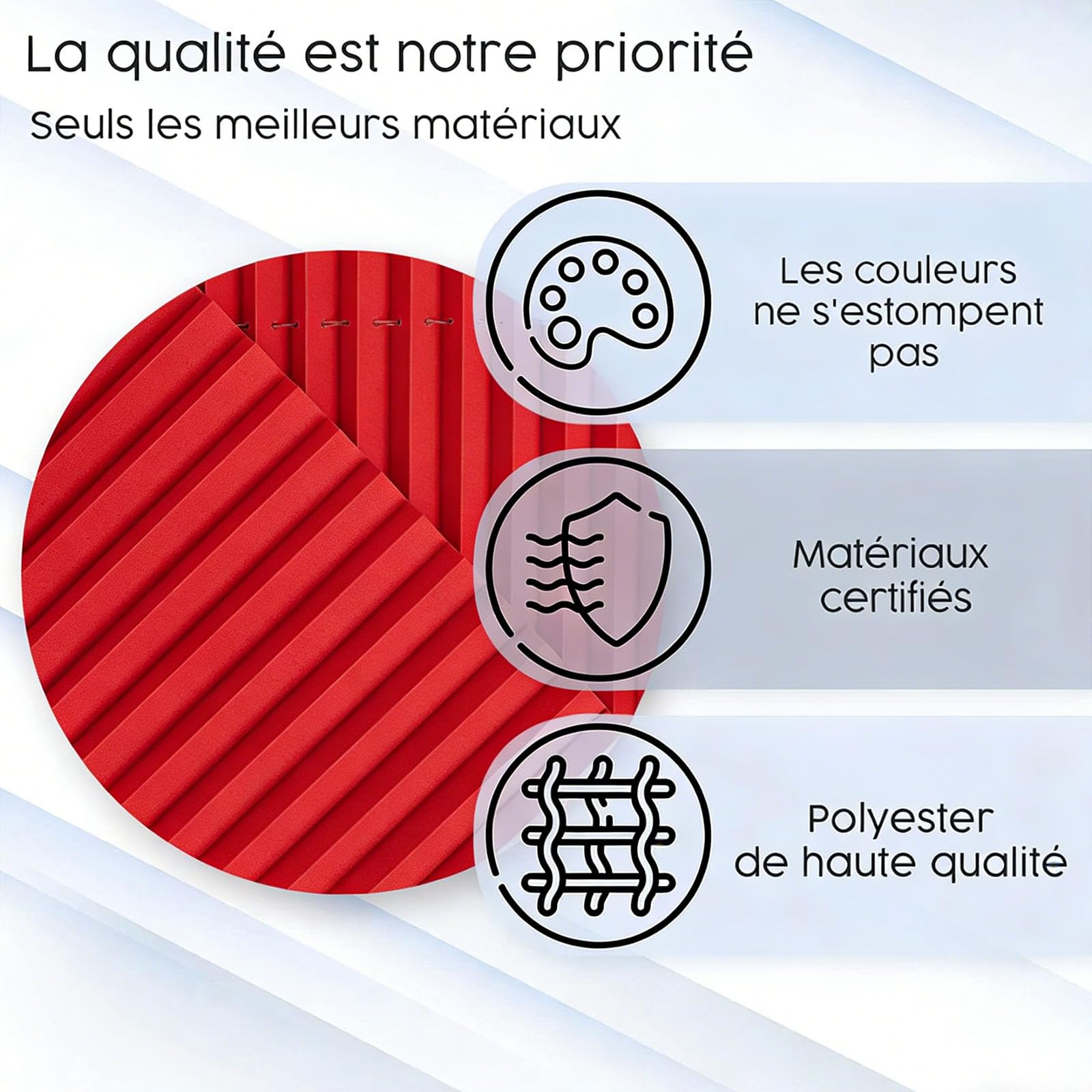 Store Plissé Crush Klemmfix sans Perçage 75 x 200 cm Facile à Installer Protection Vie Privée Rideaux Plissés en Non-Tissé Store Plissé avec Perçage pour Fenêtres Portes, Rouge