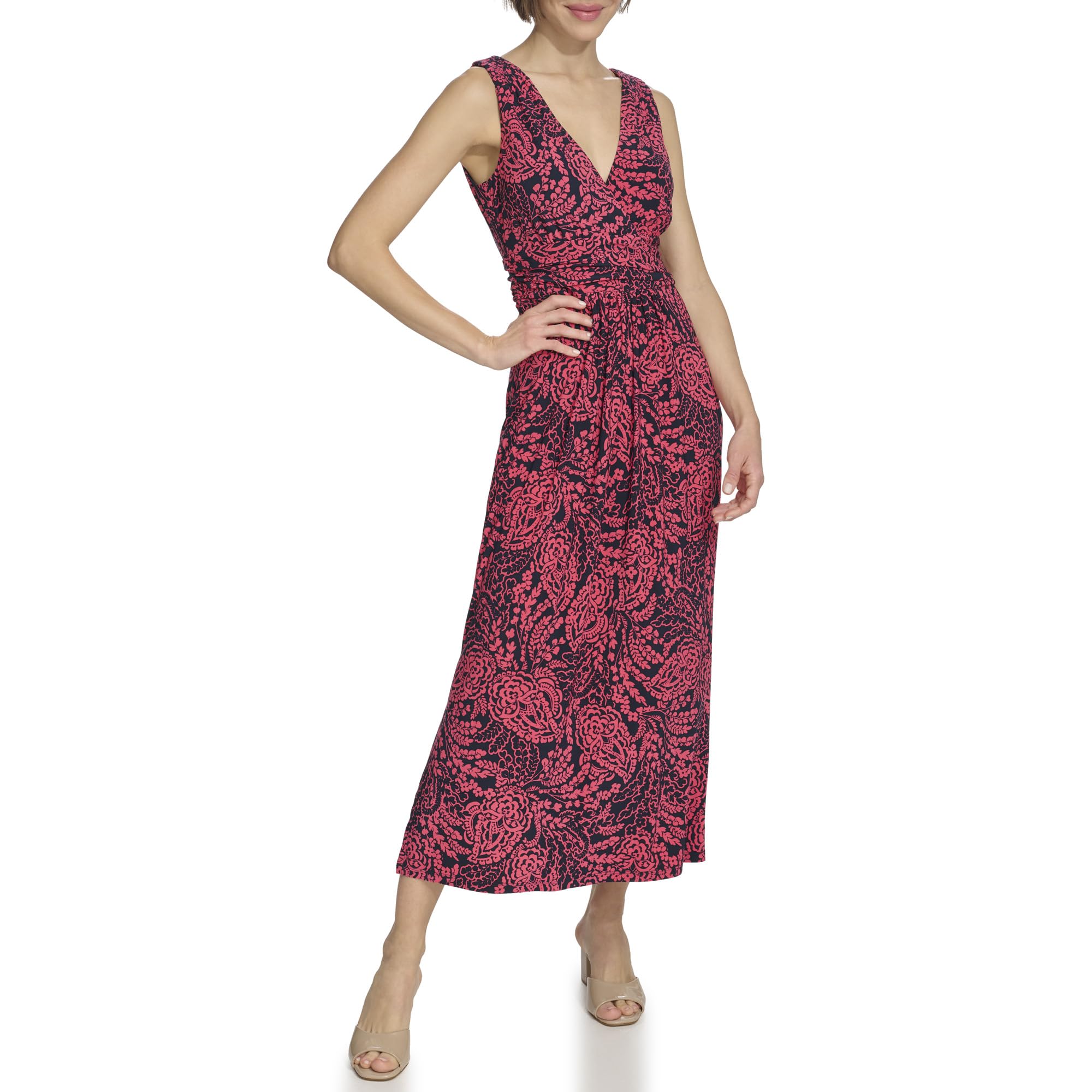 

                                                    Tommy Hilfiger Women's Sleeveless Surplice Neck Je
