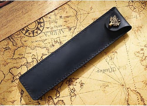 Miniatura 8 de NUOBESTY Funda de cuero para bolígrafo Soporte para pluma individual Estuche para pluma estilográfica, funda suave para bolígrafo, suministros de
