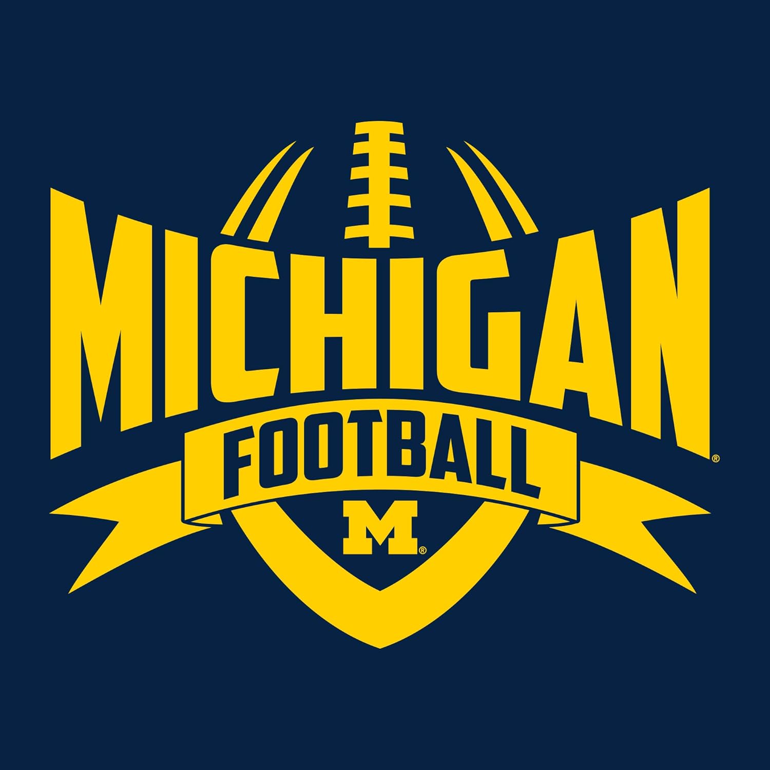 UGP Campus Apparel NCAA Football Rush, Team Color T Shirt, College, University