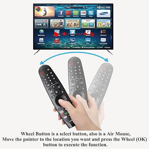 Miniatura 6 de Voice Magic TV Remote para LG Smart TV 2019-2021 AKB75855501 Reemplazo del control remoto LG Magic AN-MR20GA AN-MR19BA con función de puntero