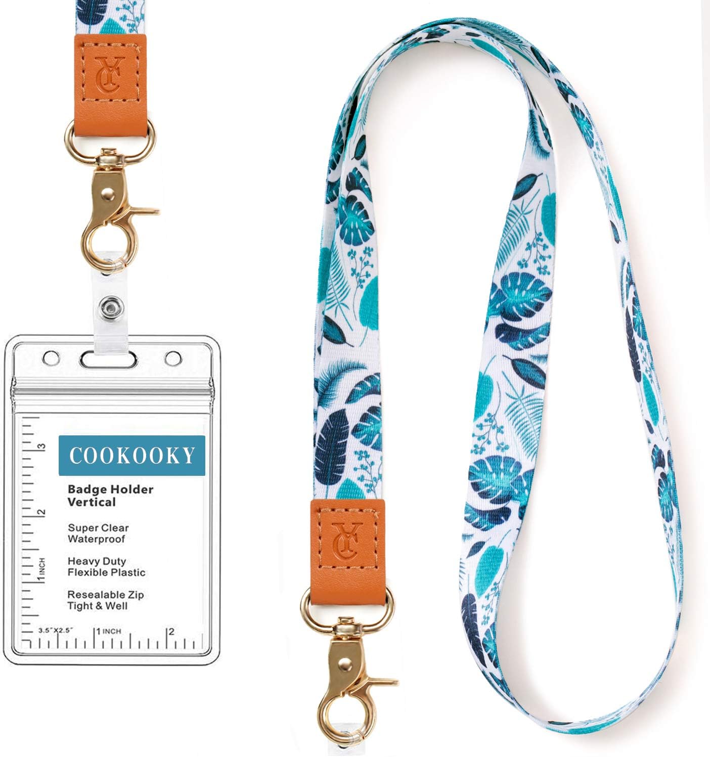 COOKOOKYLanyard with id Holder Cute lanyards for Women Lanyard for Keys id Badge Holder