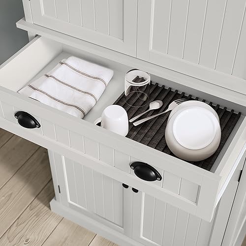 Miniatura 6 de ARTPOWER 72" Tall Kitchen Pantry Storage Cabinet with Drawer and Adjustable Shelves, Pantry Cabinet for Kitchen, Bathroom or Hallway, White