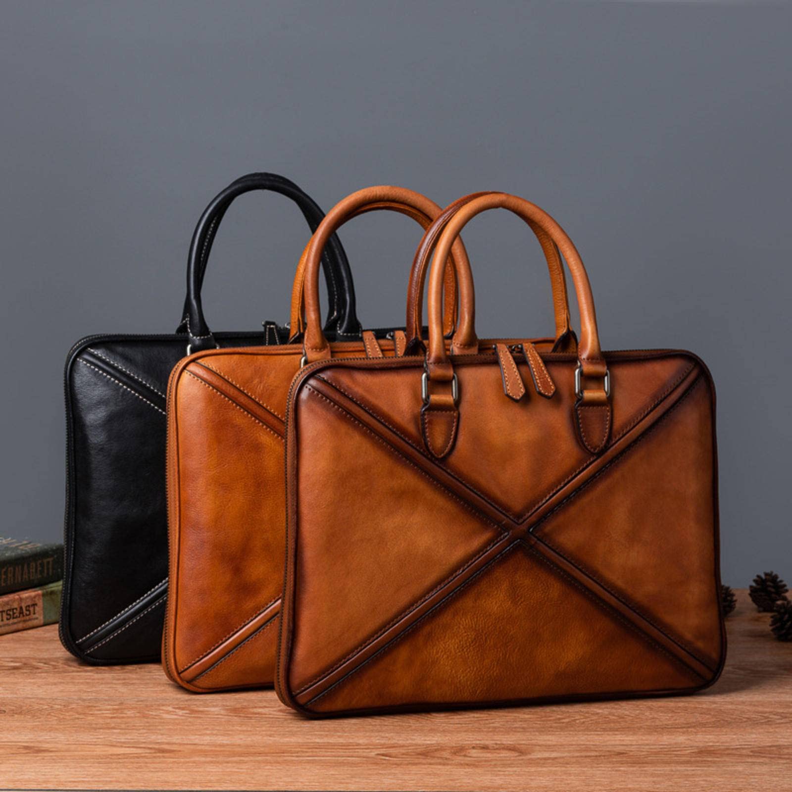 牛皮　オーダー さとり ラウンドファスナー 松阪レザー 藍 | 革小物 | バンビ