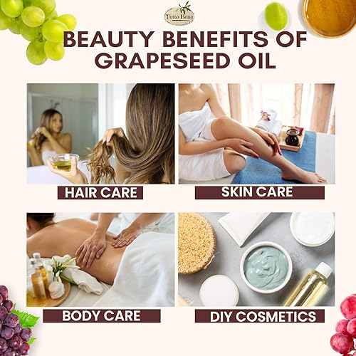Miniatura 6 de Tutto Bene Aceite de semilla de uva de alta calidad, 1 galón (128 onzas), para cocinar con 0% de grasas trans para una vida saludable, sin