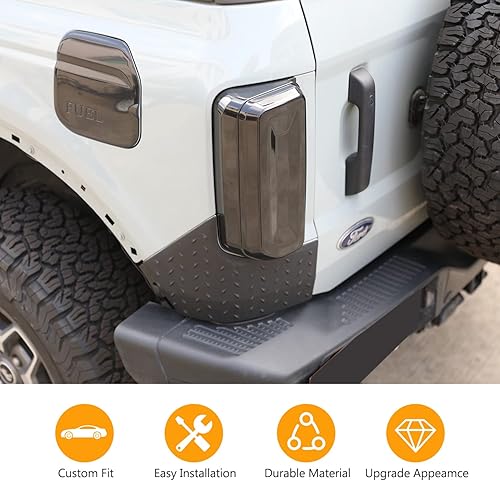Miniatura 3 de HAKA TOUGH Tercera luz LED de freno para Ford Bronco 2021-2023, accesorios de luz de freno negra ahumada para neumático de repuesto Bronco de 4