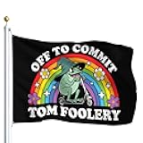 Off To Commit Tom Foolery Sarcasm Flags 3x5 Outdoor Flags 3x5 Outdoor Kawaii Tapestry For Classroom Wall Decor