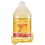 Seven Minerals Pure Castile Soap, Sweet Orange 64oz - No Palm Oil, GMO-Free - Gentle Liquid Soap For Sensitive Skin & Baby Wash - All Natural Vegan Formula with Organic Carrier Oils