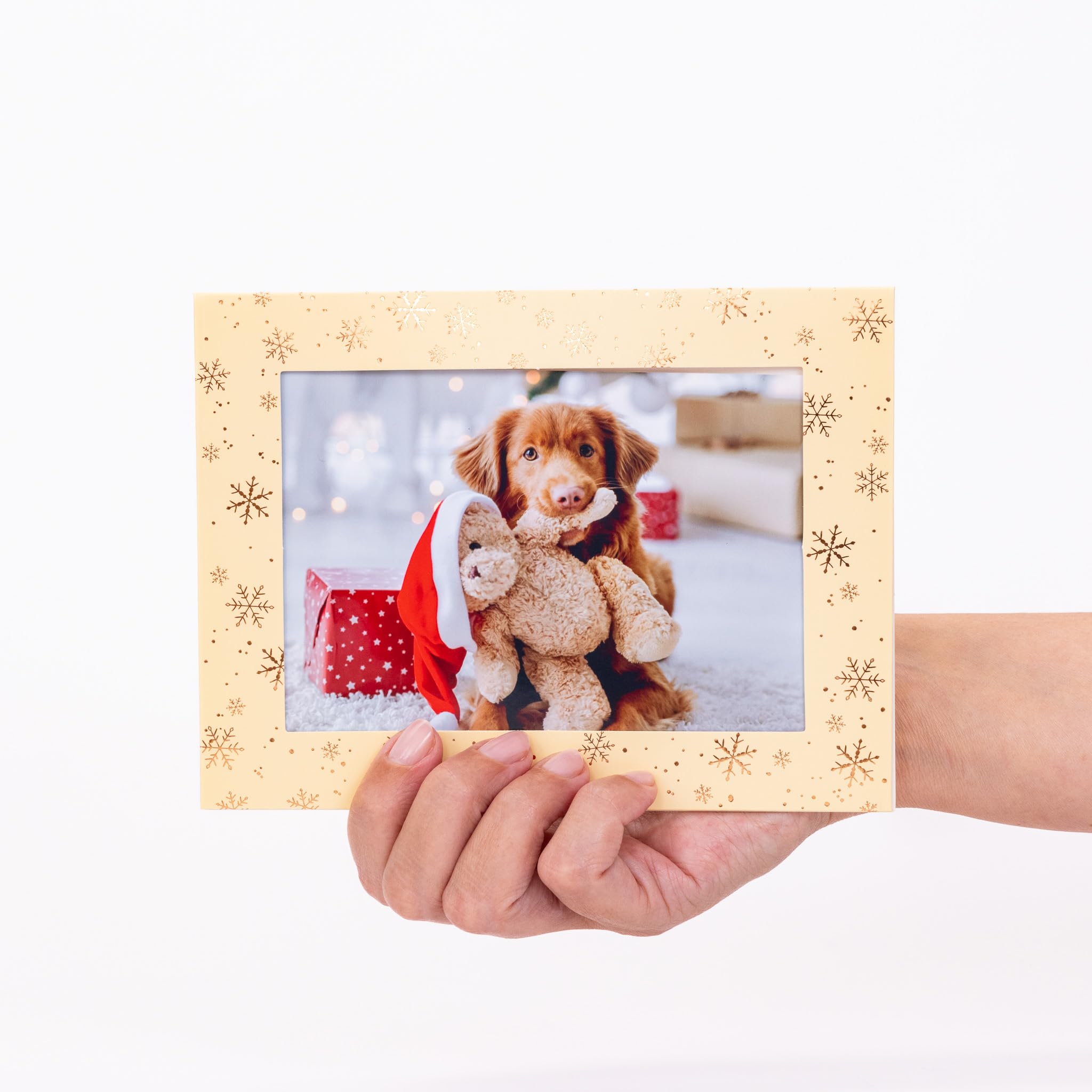 evelay Tarjetas y Sobres para Marcos de Fotos de Navidad, 6 Unidades, Personalizables