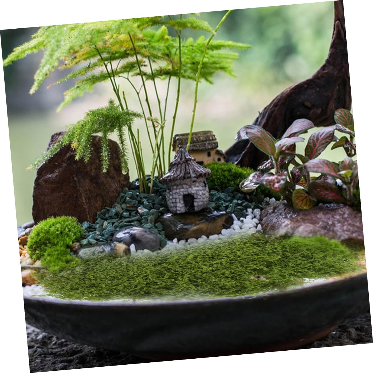 Artificial Moss Bag for Potted Plants, Realistic Appearance