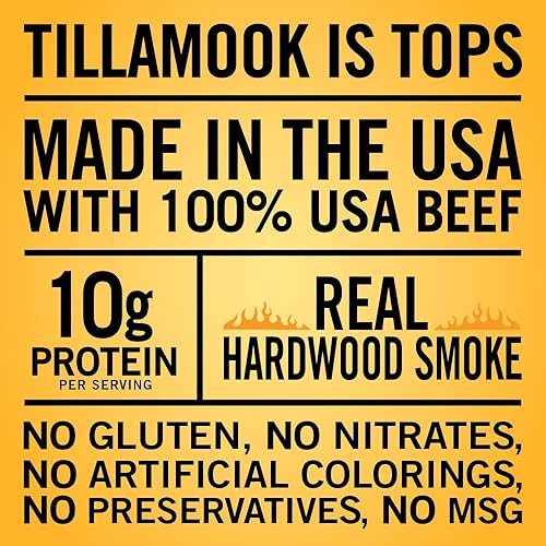 Vista 11 de Tillamook Country Smoker Tillamook Real Hardwood Smoked Old Fashioned Silver Dollar - charqui de carne de vacuno