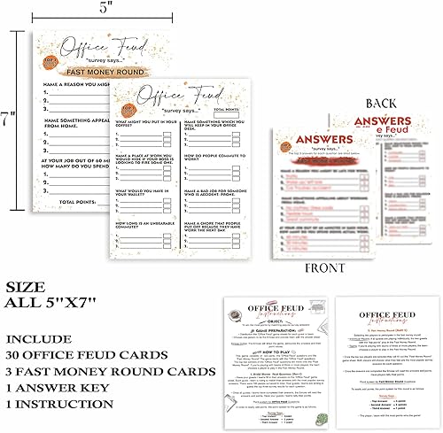 Miniatura 2 de Tuyashua Juegos de fiesta de oficina, juegos de fiesta de trabajo, juego de oficina en grupo de formación de equipos, ideal para juego de compañeros