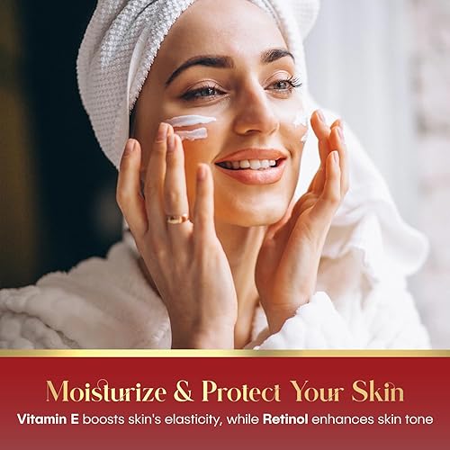 Miniatura 3 de Skin Ceremony Hidratante facial ultrahidratante con retinol y vitamina E, promueve una piel suave y flexible, suaviza arrugas, líneas finas y signos