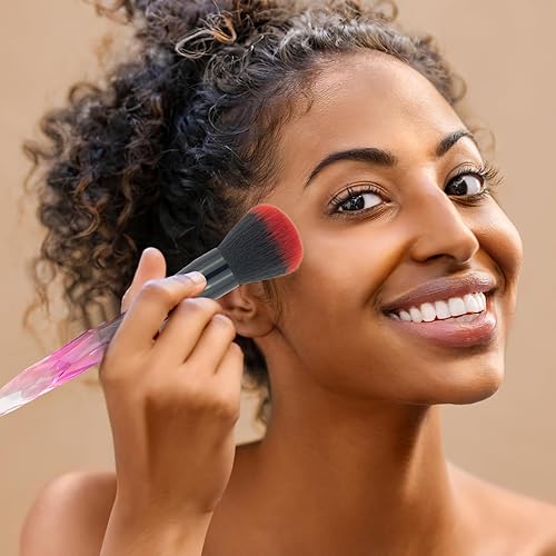 Miniatura 6 de Hermosos pinceles de maquillaje, juego de brochas de maquillaje, mango transparente para base de rubor, sombra de ojos, corrector Kabuki, kit de