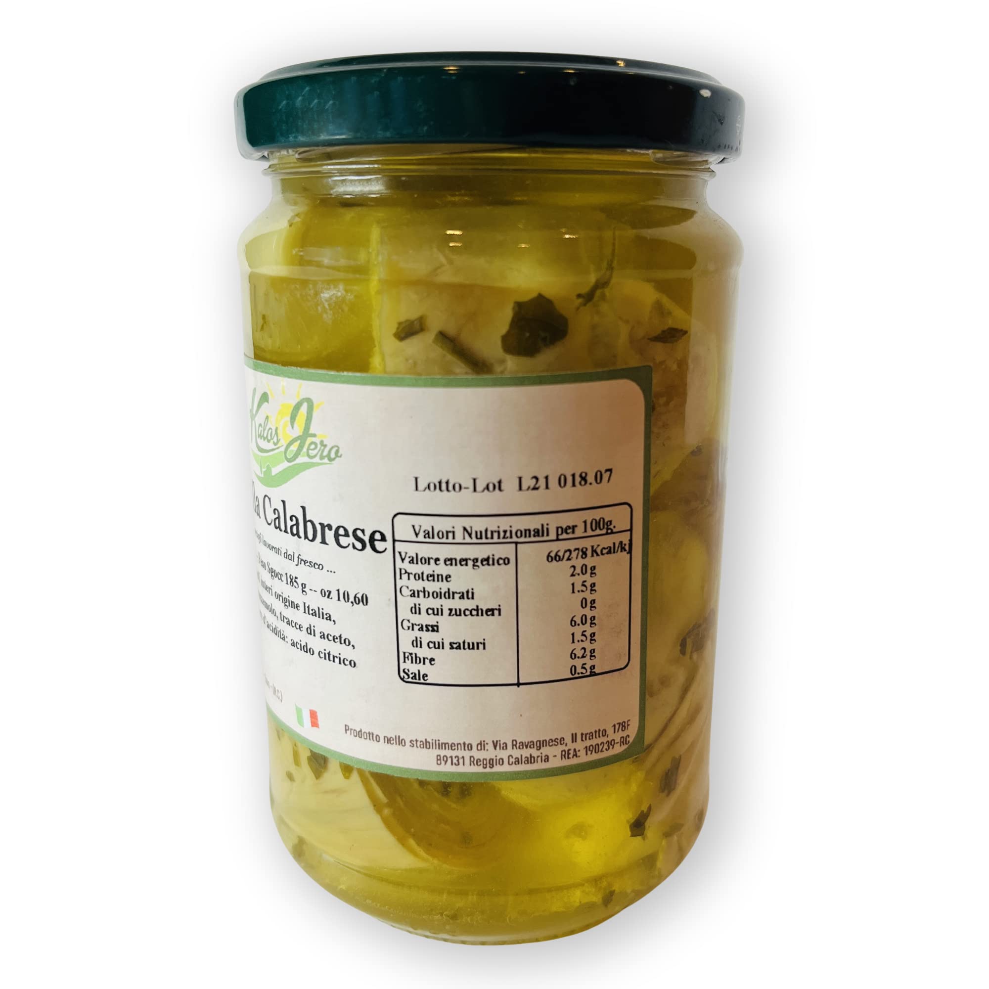 Promo Assaggio Specialità Calabresi, Melanzane a Filetti, Carciofi alla Calabrese, Cipolline Selvatiche Lampascioni, Cipolla Rossa di Tropea in Agrodolce - Kalos Jero