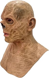 Men Ghoul Mask Latex Scary Halloween Mask Full Head Mask Creepy Cosplay Props Novelty Costume Accessory
