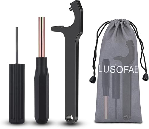 Kit de herramientas Glock, con herramienta de desmontaje de revista, herramienta de visión frontal, herramienta de punzón de alfiler y bolsa de tela