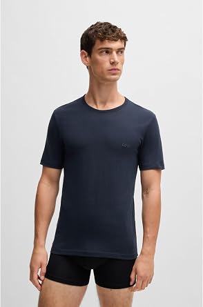 BOSS Mens TShirtRN 3P Classic Three-Pack Cotton T-Shirts