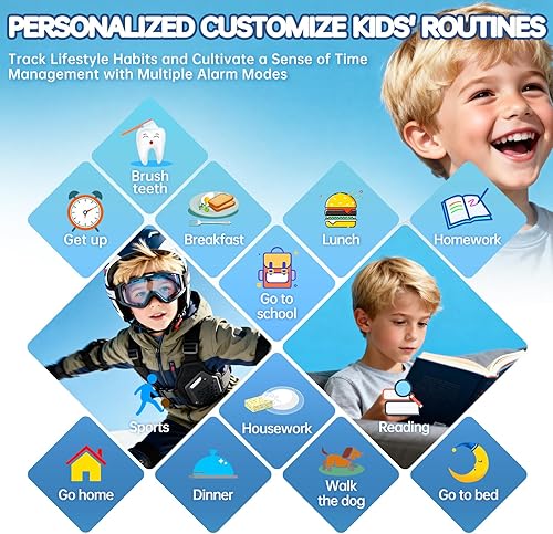 Vista 7 de Reloj inteligente para niños con 26 juegos de rompecabezas, reloj para niños con pantalla táctil HD, cámara, reproductor de música, reloj