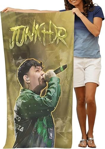 Miniatura 5 de DUMIERTKL Junior Singer H Towels Toalla de playa de microfibra toalla de piscina 52 x 32 pulgadas, toalla de baño súper absorbente, manta suave y