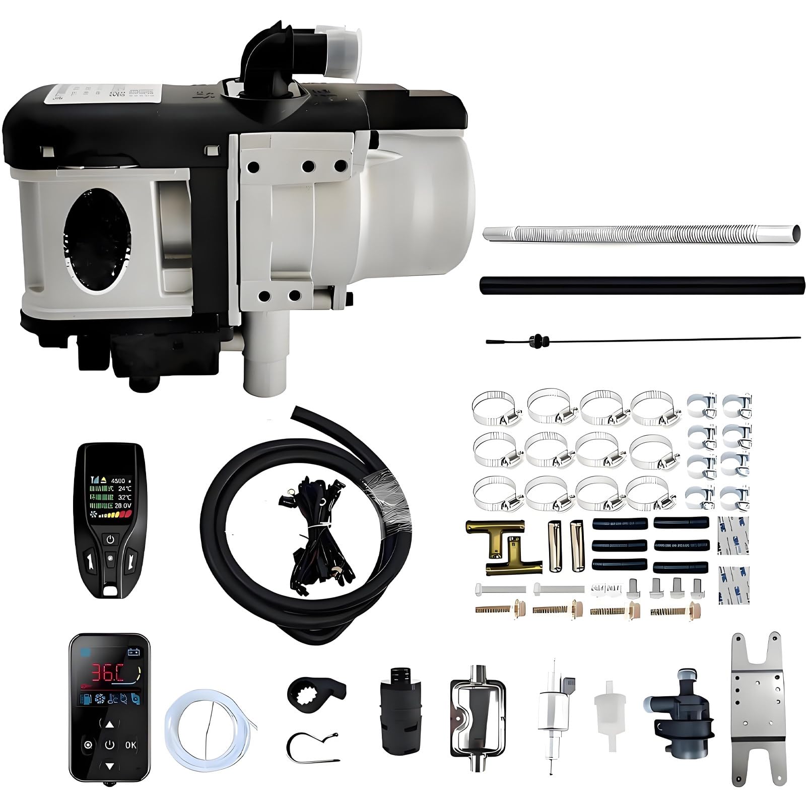 Kompletny zestaw postojowego ogrzewania diesla 6 kW (12 V / 24 V) 12v
