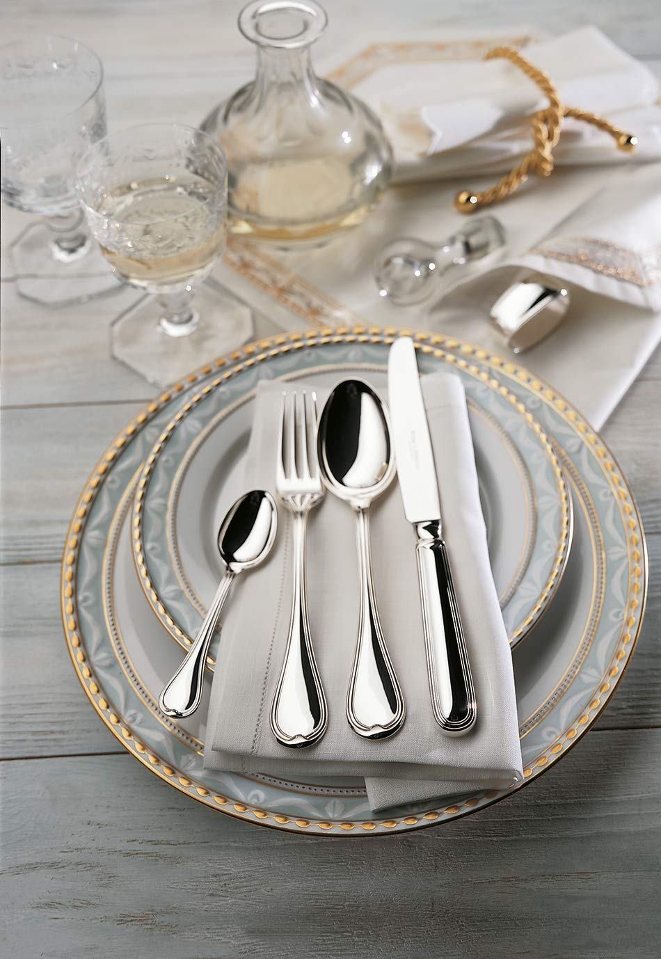 Robbe & Berking Classic-Faden 4 pcs. Couverts pour Enfants (Argent Sterling 925)