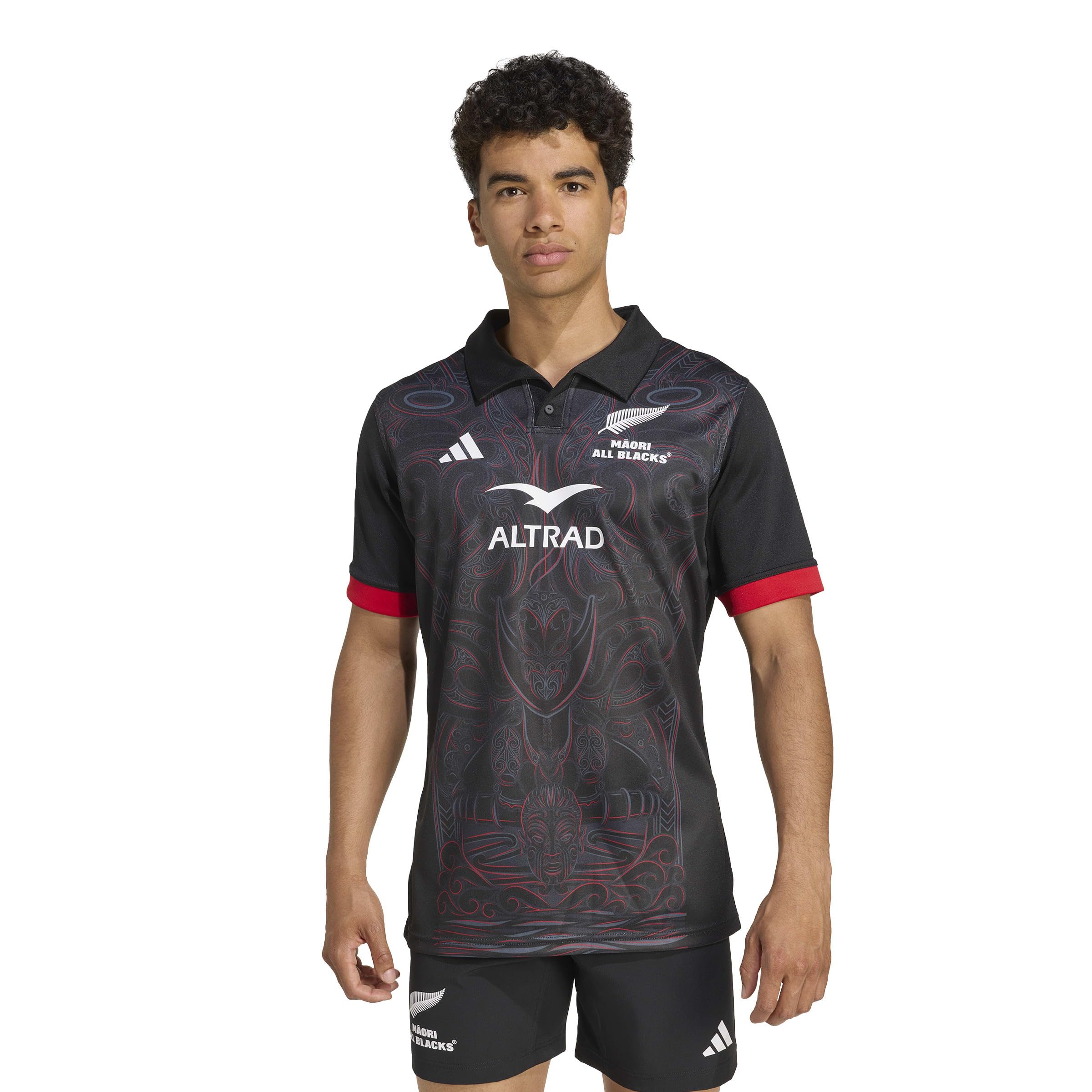 adidas Herren Maori All Blacks Home Men Kurzärmelig (1er Pack)