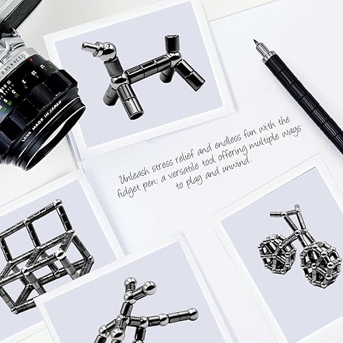 Miniatura 17 de Bolígrafo magnético mejorado para la ansiedad, ideas de regalo para niños y niñas, regalos de juguete para hombres, él, niño, niña, niños