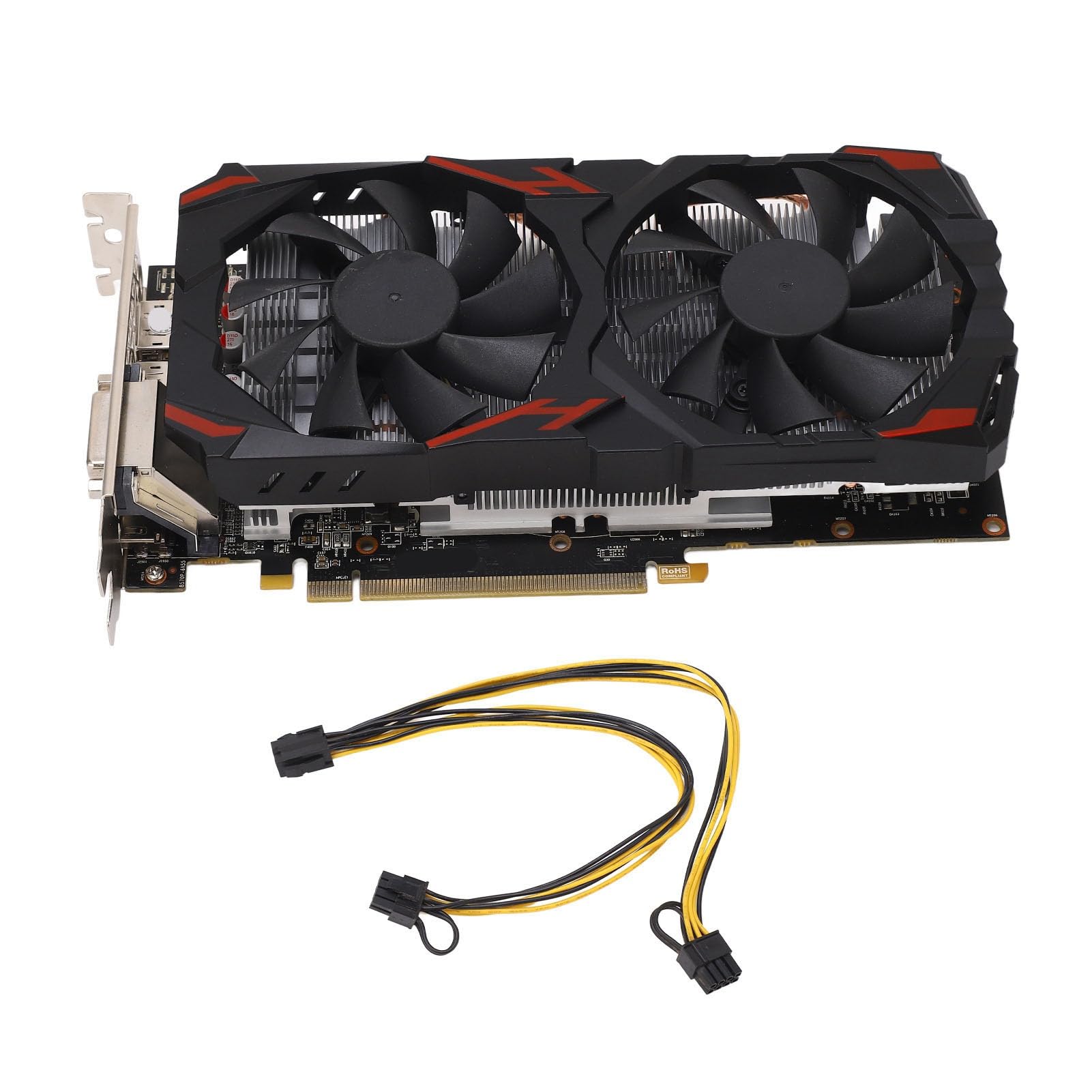 RX 580 8 GB 256BIT karta graficzna do gier, ciche komputery stacjonarne, podwójne wentylatory (580 8G D5)