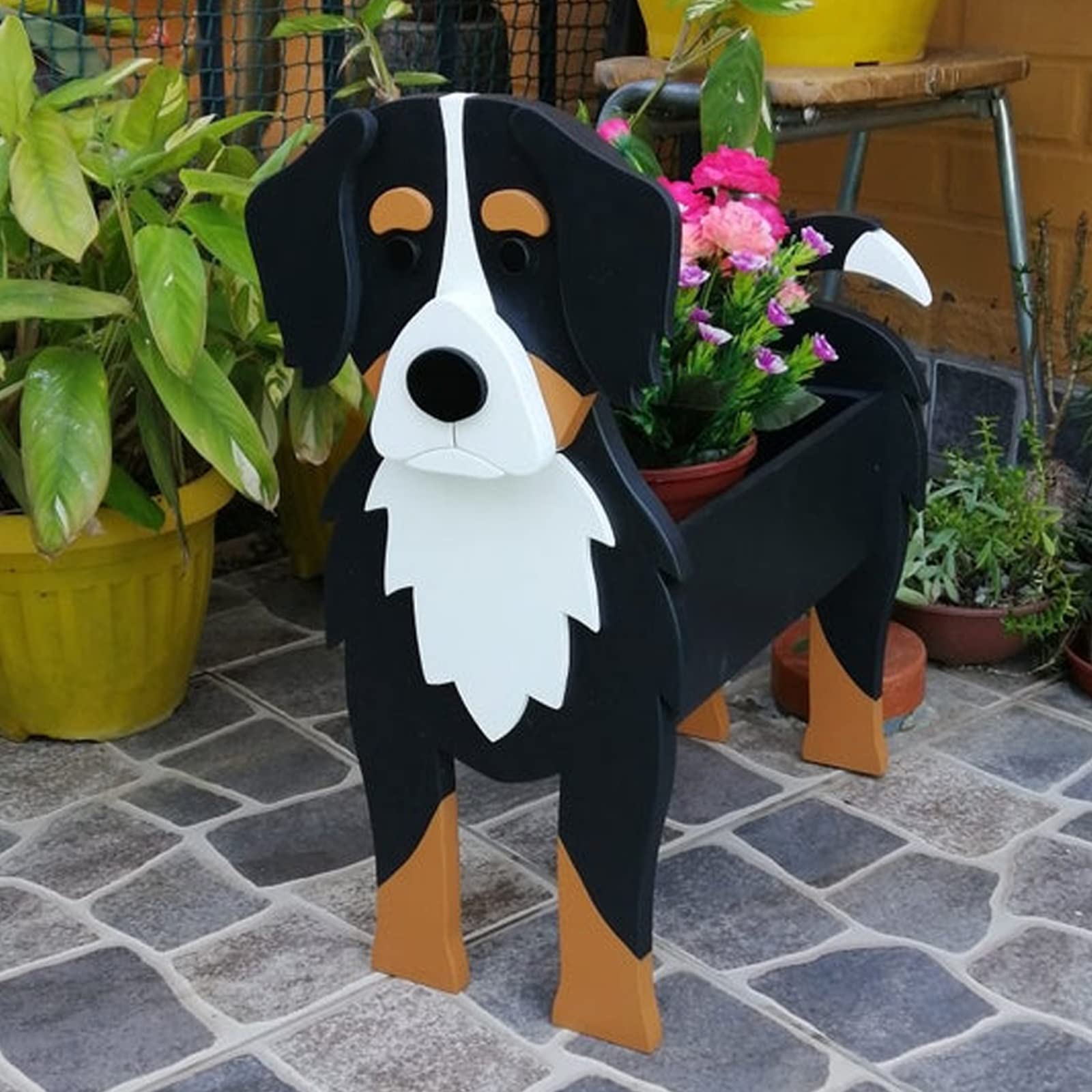 Vasi For Piante For Cani, Fioriere Da Giardino A Forma Di Cane Animale Carino, For Piante D'aria Di Cactus Di Fiori Da Giardino, Regalo Di Decorazioni For La Casa (Color