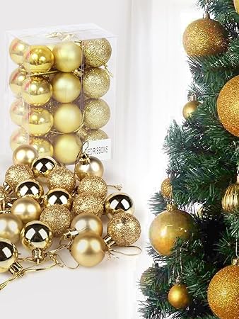 Oye Happy - LED Christmas Tree with Ornaments - Best Christmas/Secret Santa Gift for Friends/Colleagues/Family