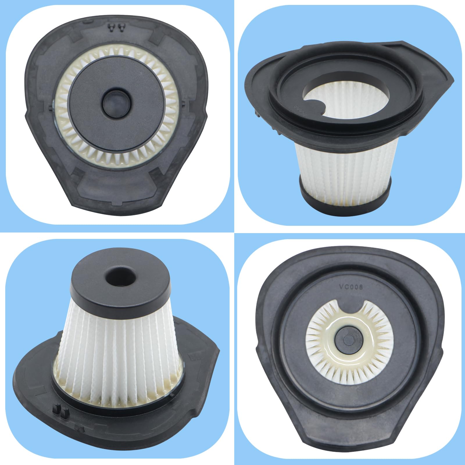 Amazon.co.jp: Aolleteau 2パックHEPAフィルター ブラチャVC008