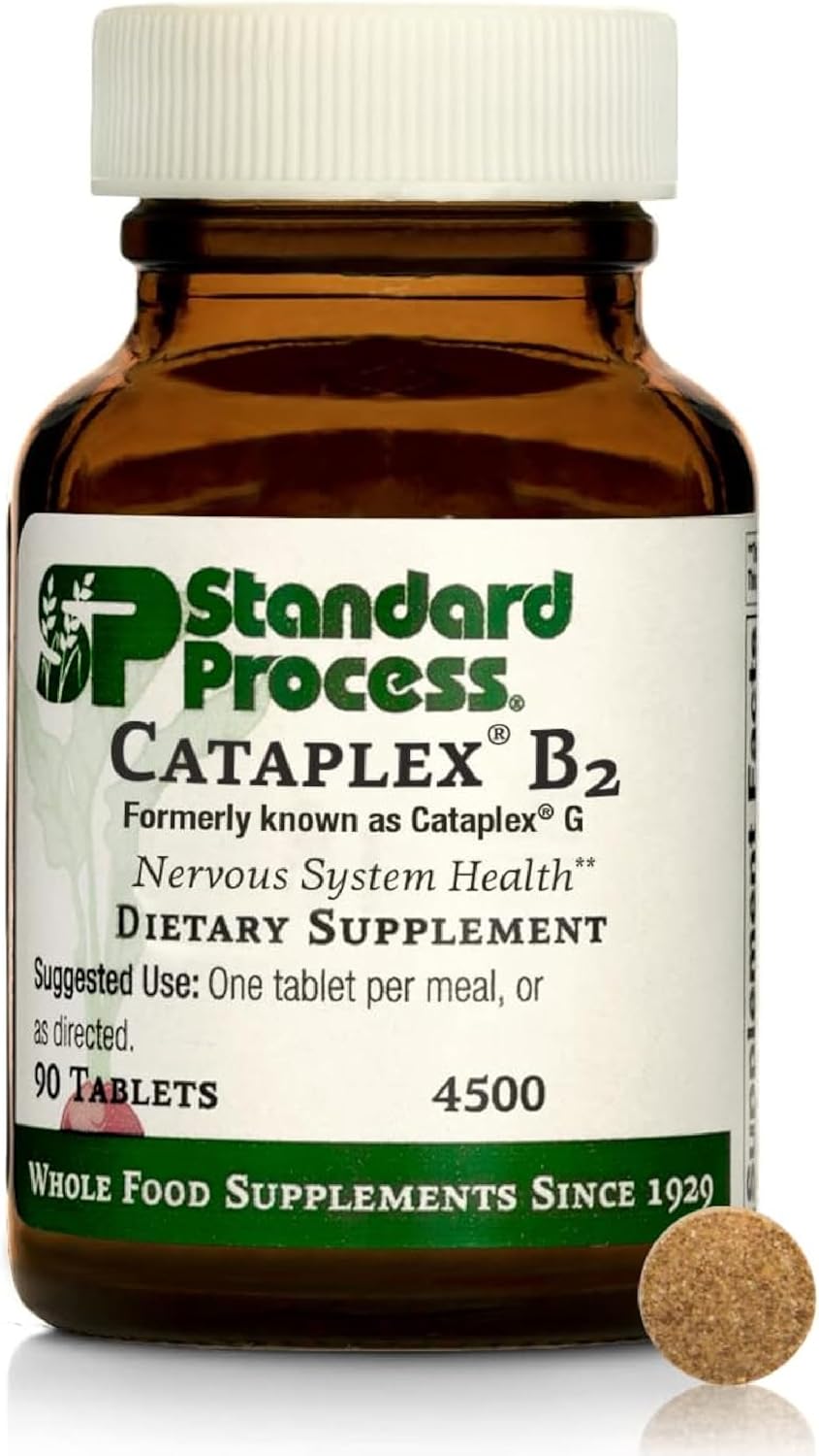 Standard Process Cataplex B2 Nervous System Health Dietary Supplement - Non-Dairy & Non-Soy - Brain Health Support - 360 Tablets