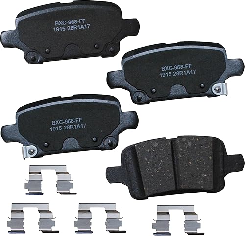 Miniatura 173 de Bendix Pastillas de freno traseras de cerámica Premium SBC1100 para Nissan Frontier 2024-2005, Xterra 2015-2005, Suzuki Equator 2012-2009