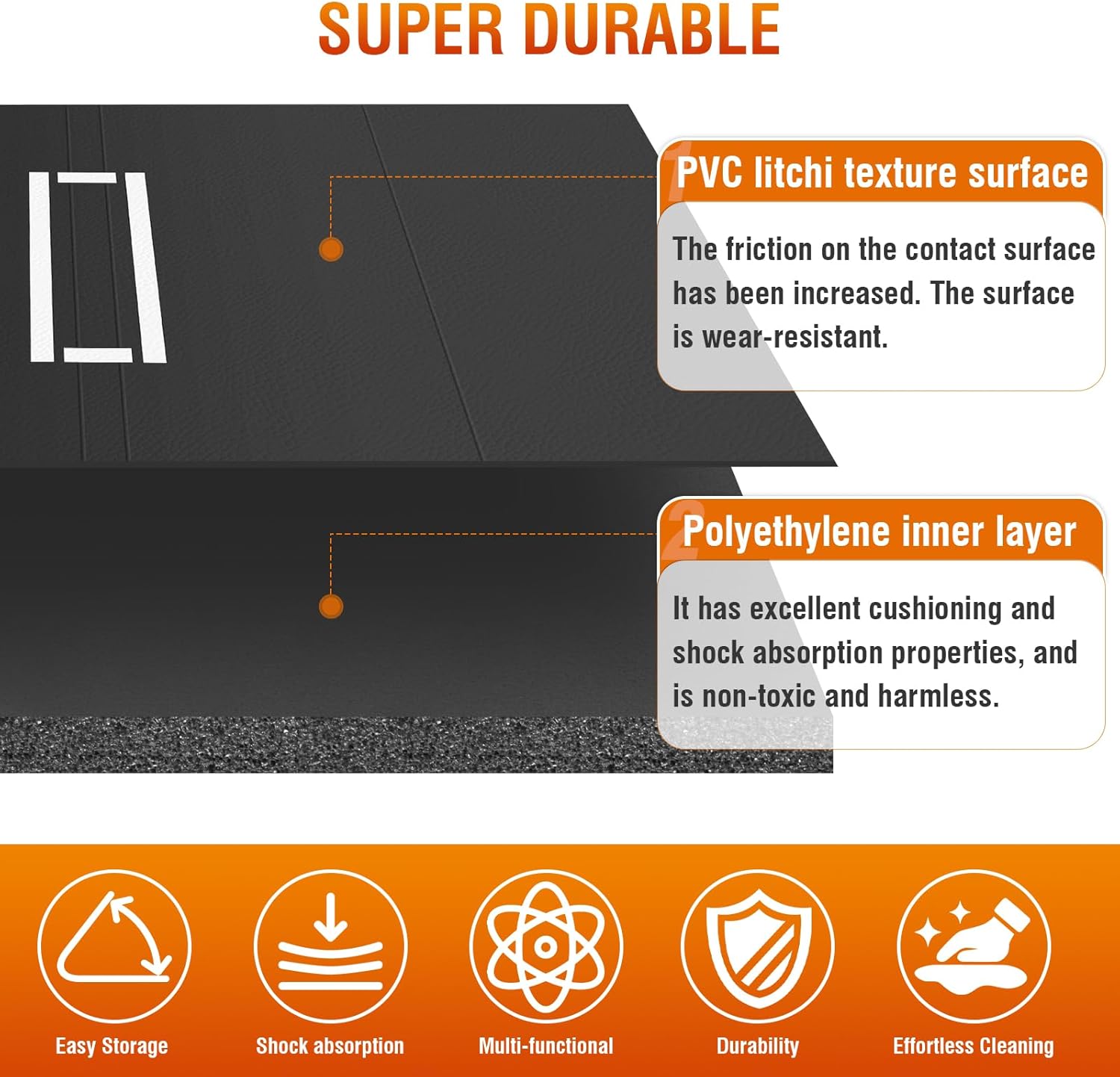 Generic Folding Training Mats Waterproof Gymnastics Training Mat for Yoga BJJ MMA Grappling Judo Boxing Martial Art