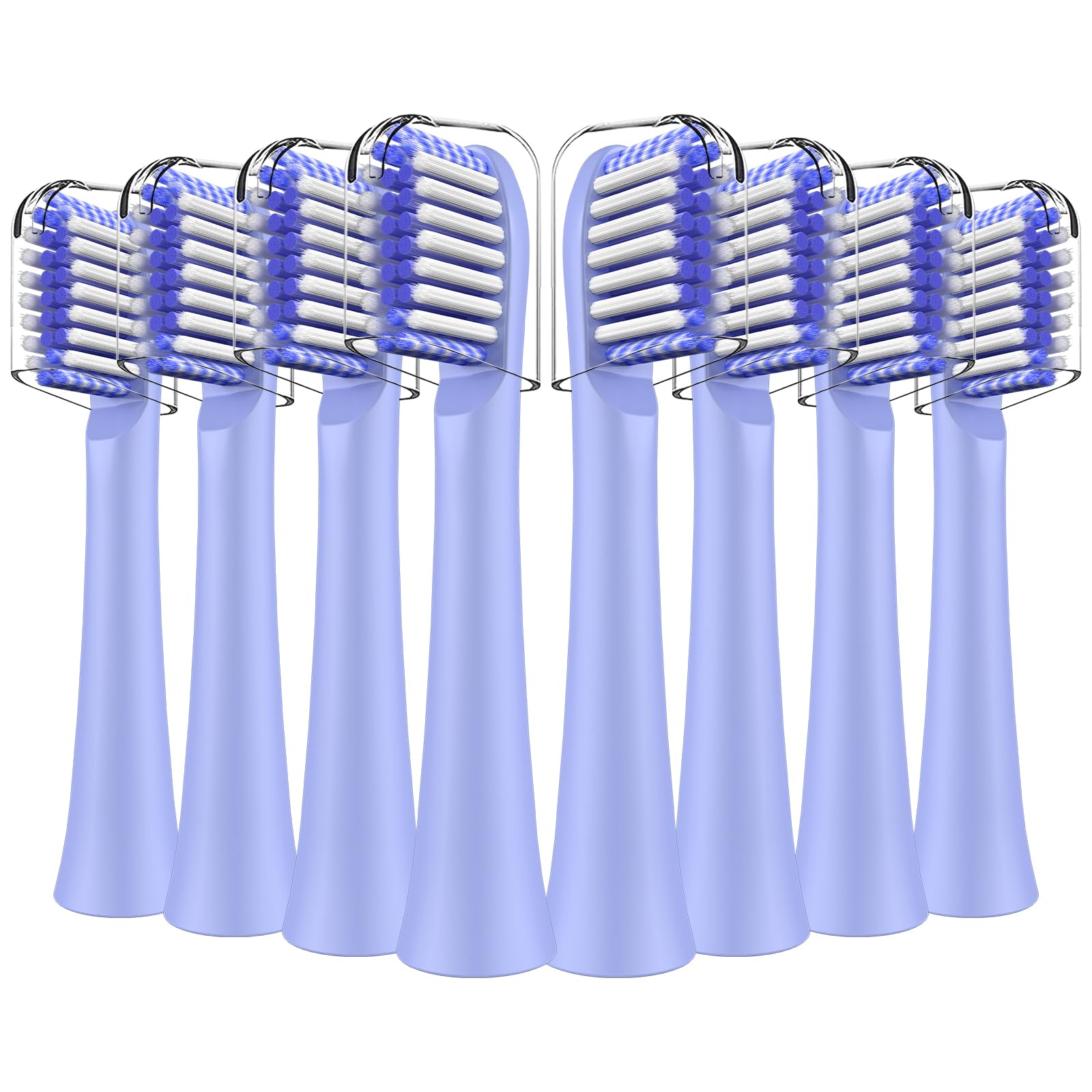 Cabezales de repuesto para cepillos de dientes compatibles con Colgate Hum - Cabezales de cepillo compatibles con cepillo de dientes eléctrico Hum Connected Smart Battery (8 unidades, azul)