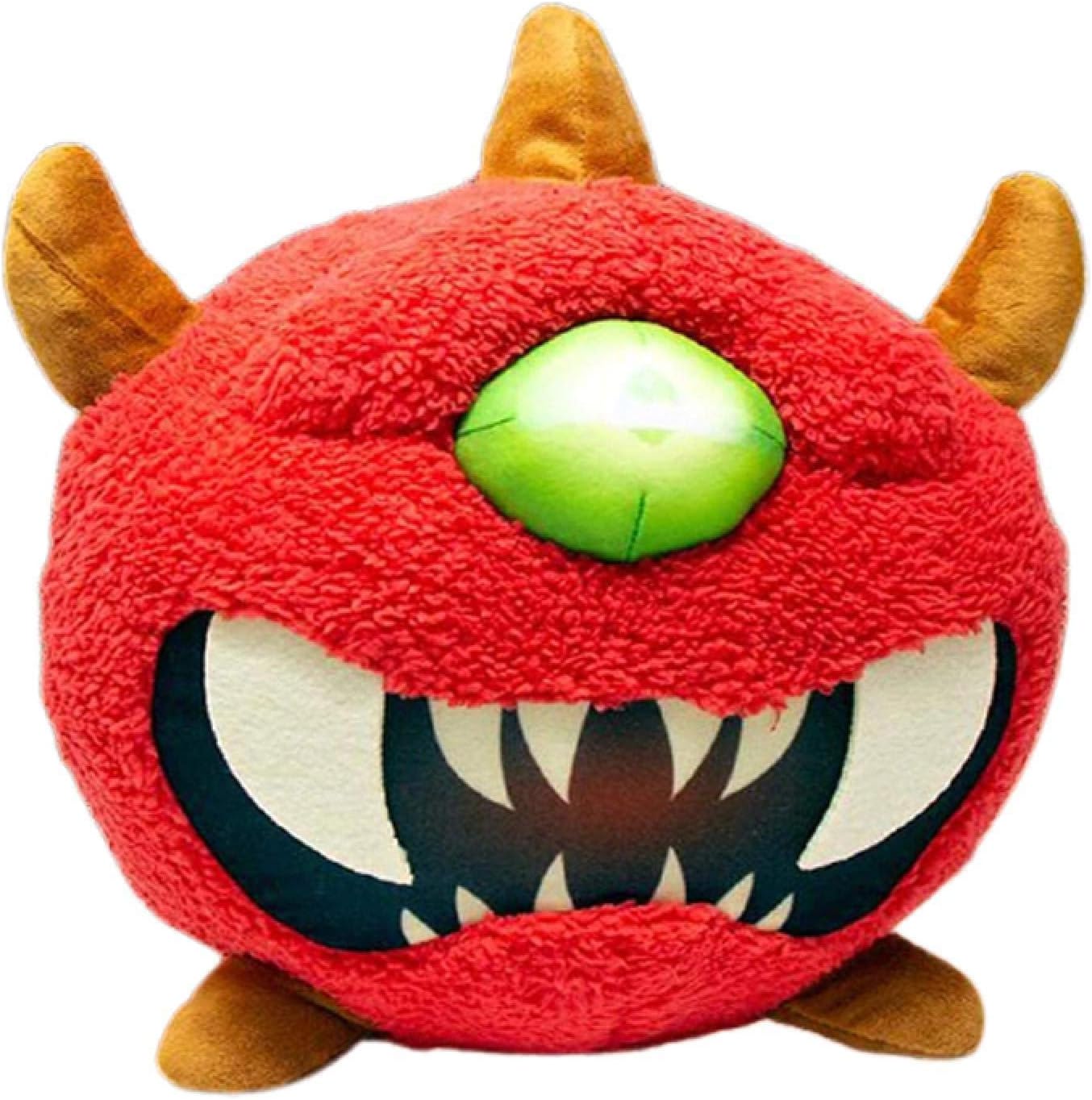25cm Kawaii Doom Classic Cacodemon Stuffed Animals Plush Toys Cartoon Cute Anime Peluche Doll Soft Toy for Girls and Boys Gift 25cm red