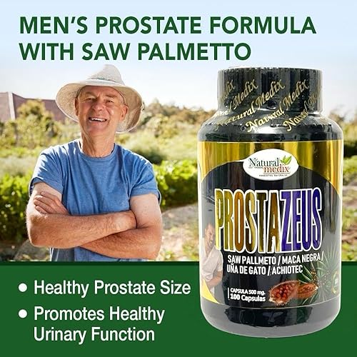 Miniatura 2 de Prostazeus Complex Formula  Apoyo natural de próstata con palma enana americana, maca negra, garra de gato y achiote  Cápsulas de bienestar para